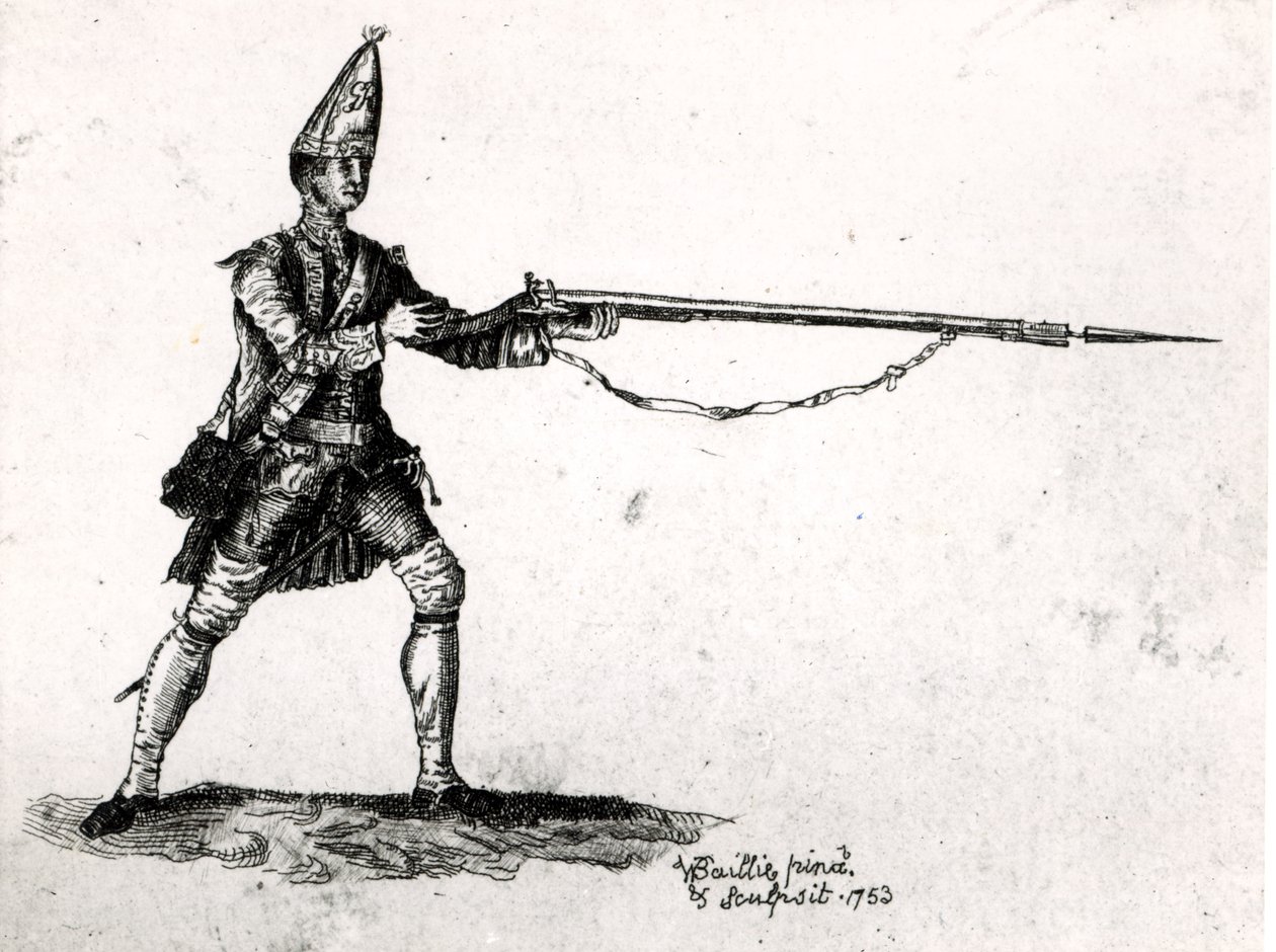 Portrett av en soldat, 1753 av William Baillie