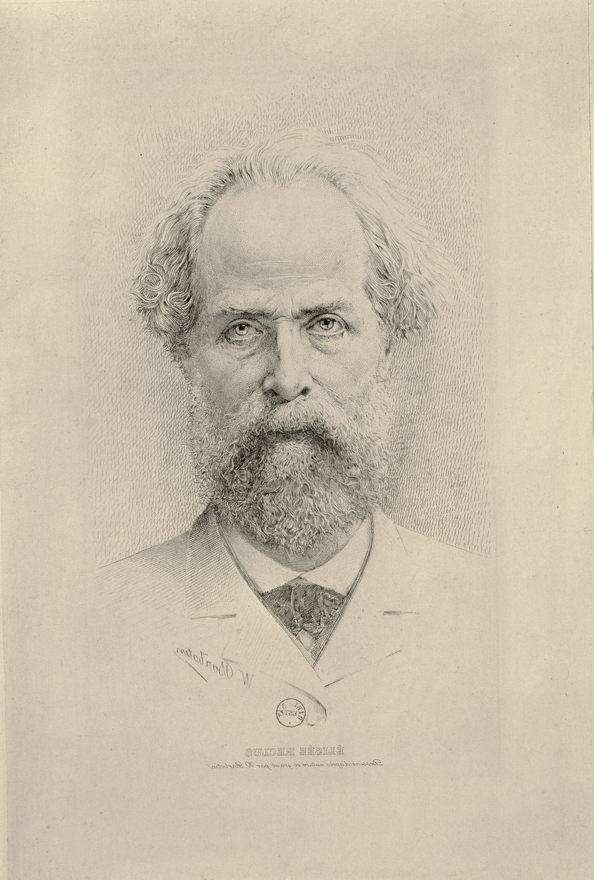 Portrett av Elisee Reclus (1830-1905) av William Barbotin