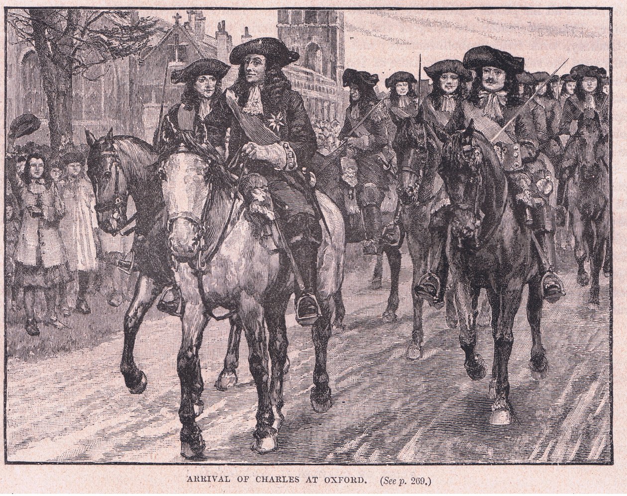 Ankomst av Charles til Oxford e.Kr. 1681 av William Barnes Wollen