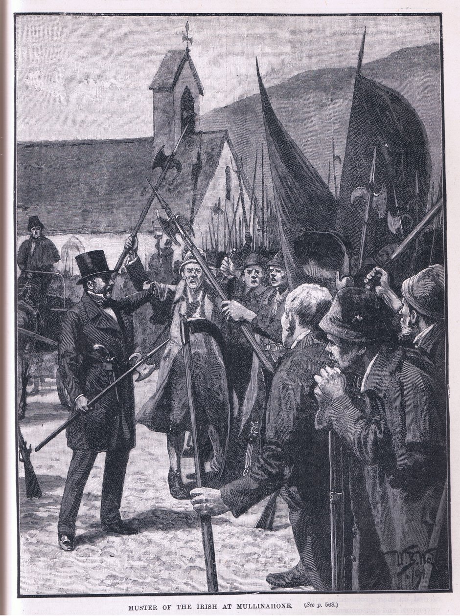 Mønstring av irerne ved Mullinahone AD 1848 av William Barnes Wollen