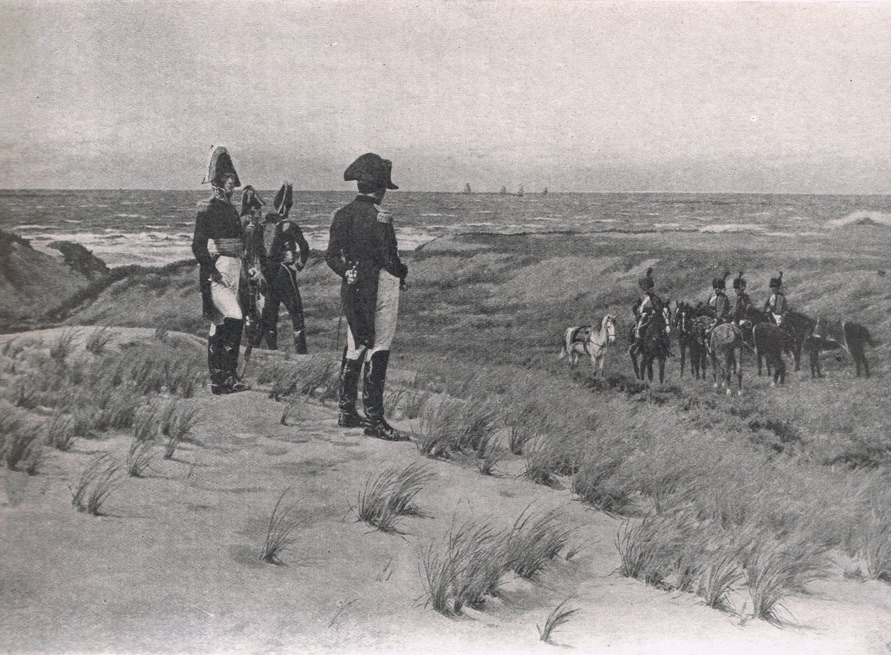 Napoleon Surveys the English Channel, illustrasjon fra 