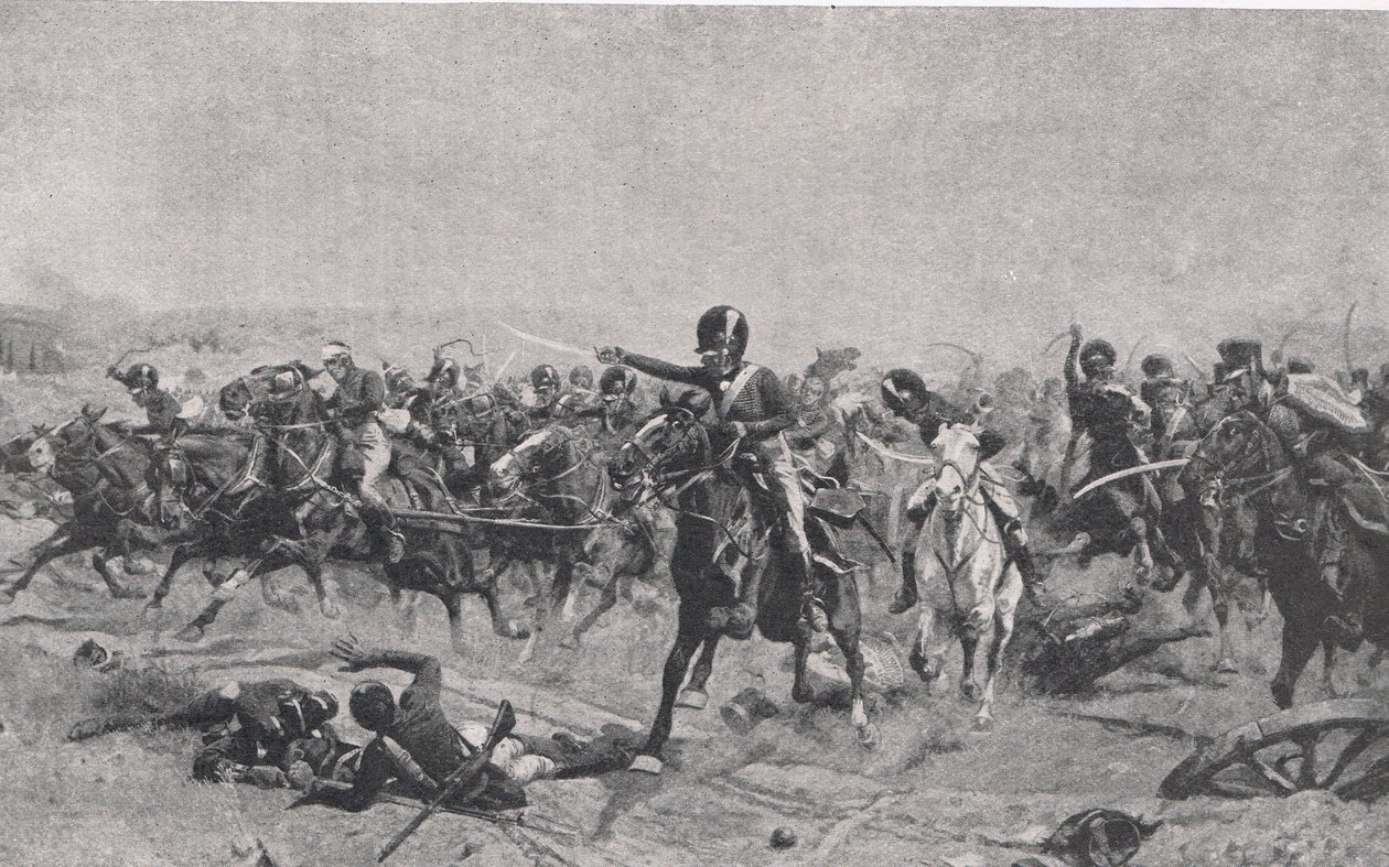 Norman Ramsay ved Fuentes de Onoro, 5. mai 1811, illustrasjon fra 