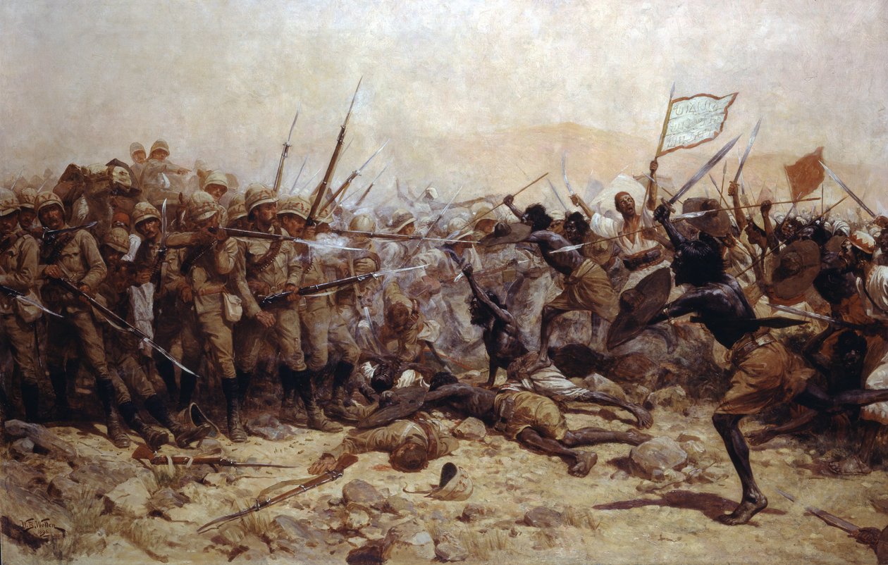 Slaget ved Abu Klea, 17. januar 1885, 1896 av William Barnes Wollen