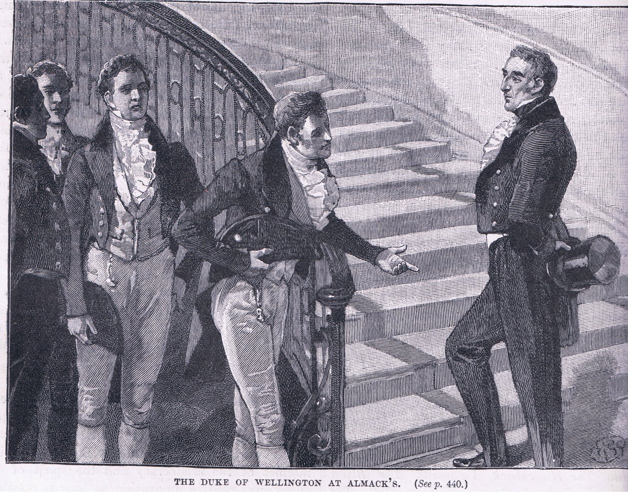 Hertugen av Wellington ved Almacks 1830 e.Kr av William Barnes Wollen