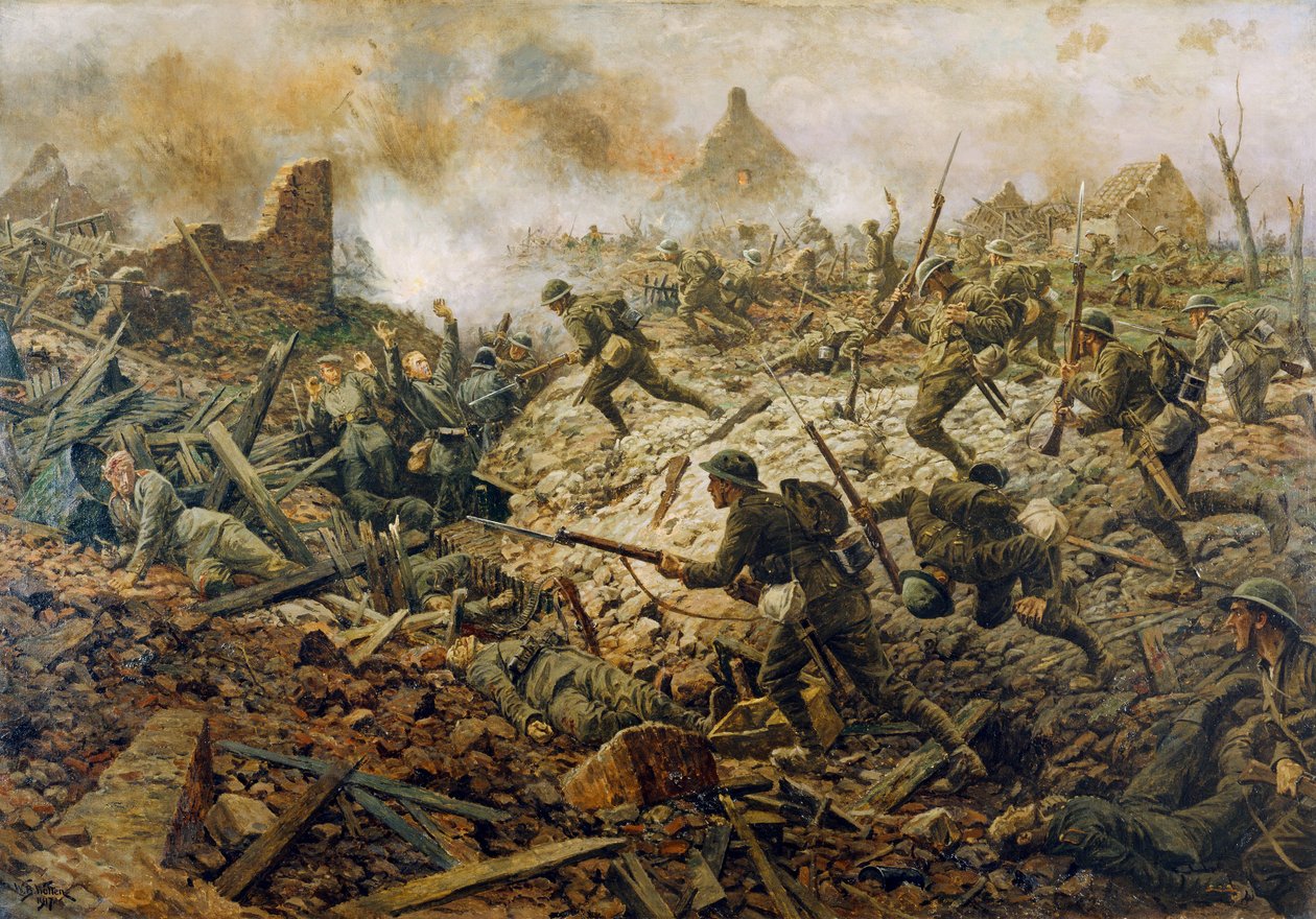 Territorialene ved Pozieres 23. juli 1916, 1917 av William Barnes Wollen