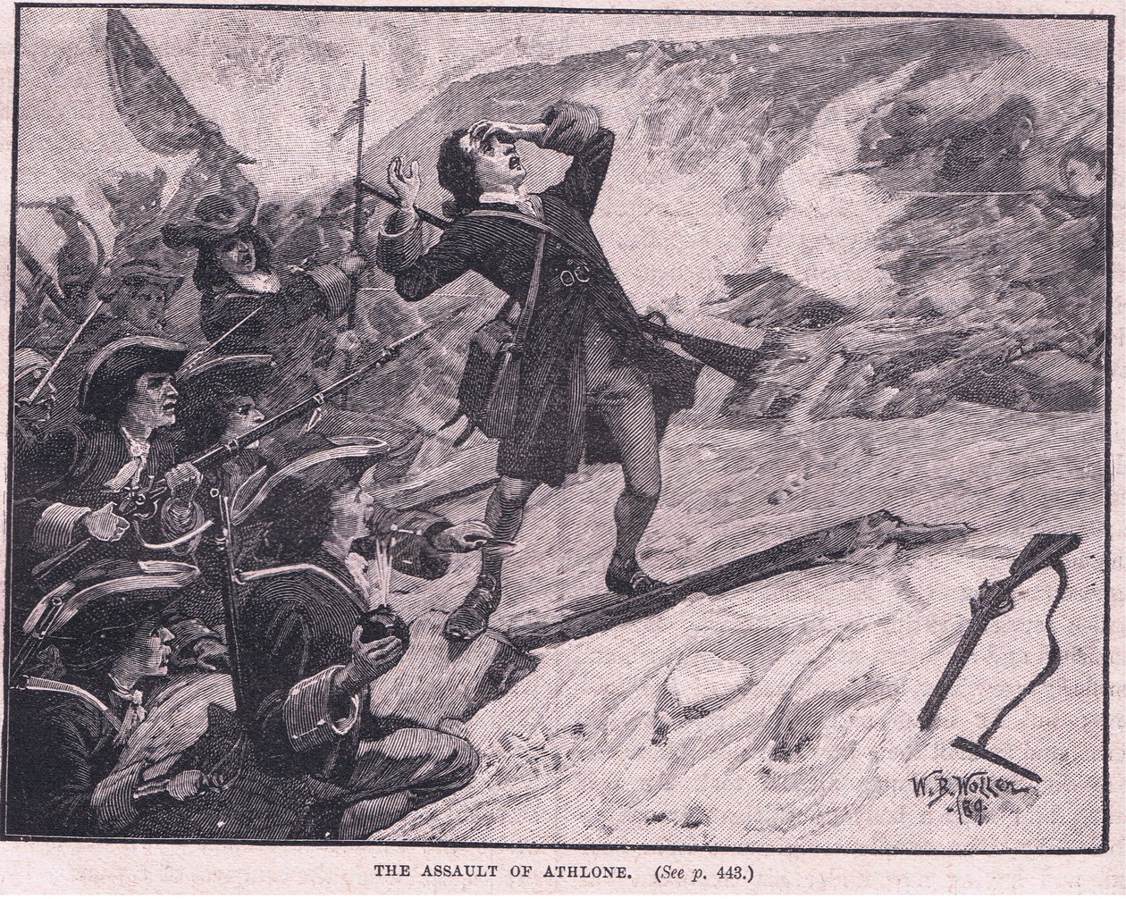 Angrepet på Athlone AD 1691 av William Barnes Wollen