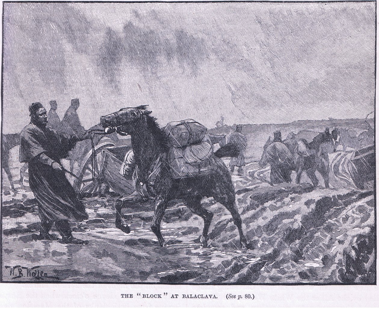 Blokken ved Balaclava 1855 e.Kr av William Barnes Wollen