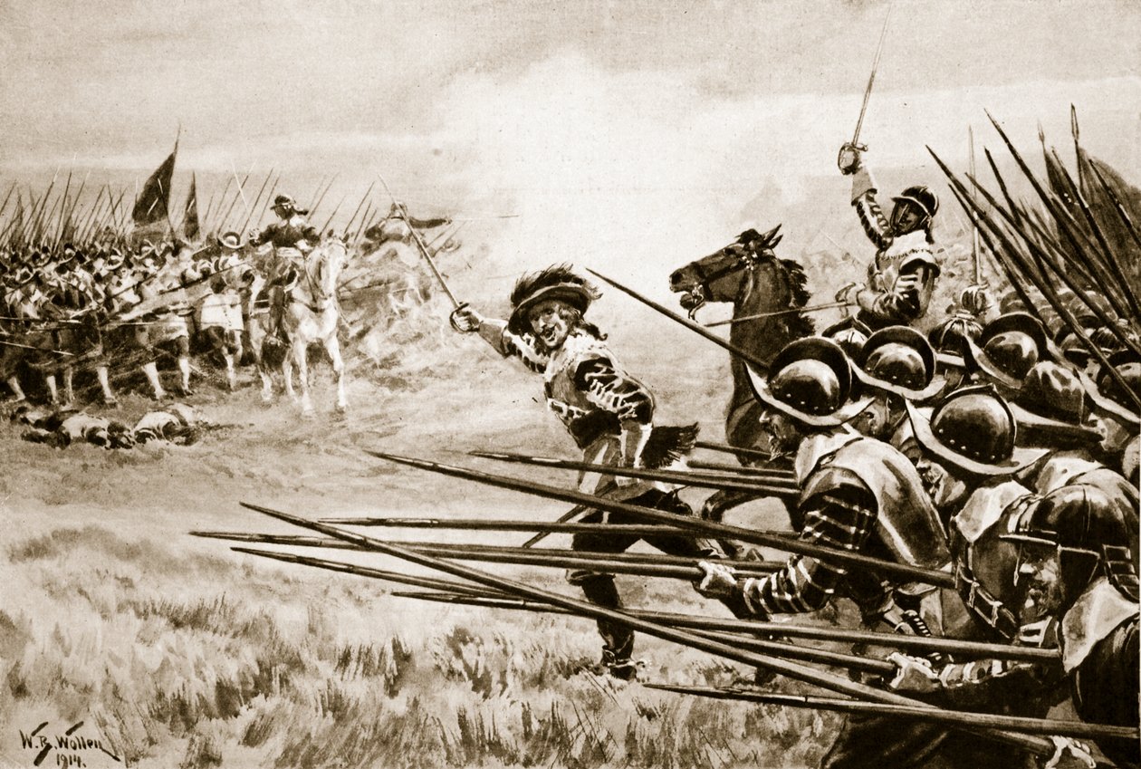 Ansvaret for det royalistiske infanteriet ved Naseby, 14. juni 1645 av William Barnes Wollen