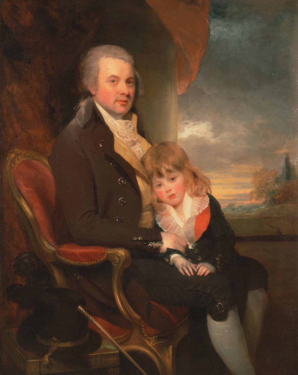 Edward George Lind og hans sønn, Montague av William Beechey