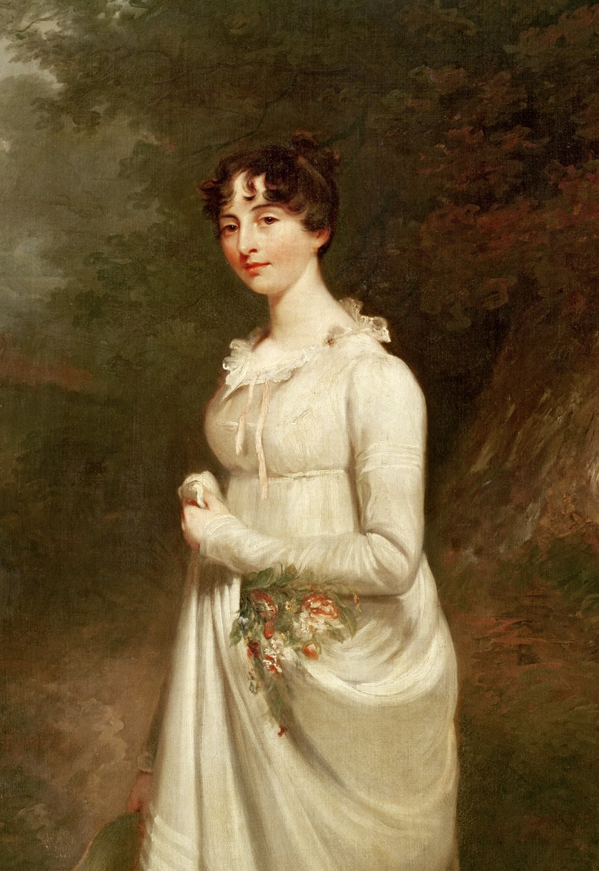 Portrett av Marcia. B. Fox (detalj av 272237) av William Beechey