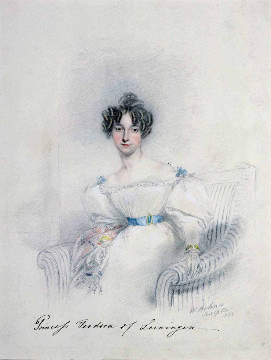 Prinsesse Anne Feodorowna av Leiningen, 1800-tallet av William Behnes