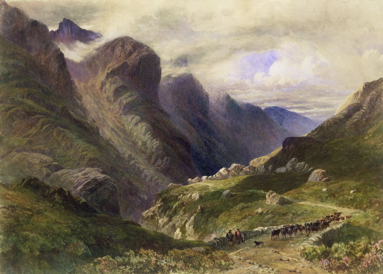 The Pass of Glencoe, 1852 av William James Bennett