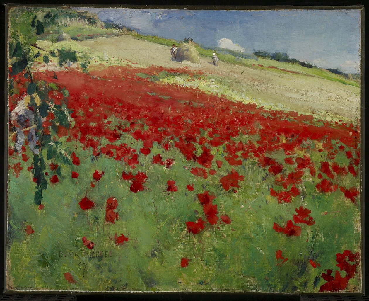 Landskap med valmuer, 1887 av William Blair Bruce