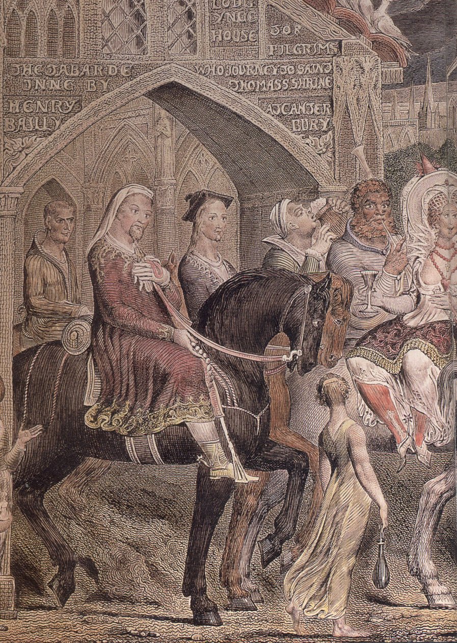 Blake-Cant-pilegrimer-detalj-b Chaucer av William Blake
