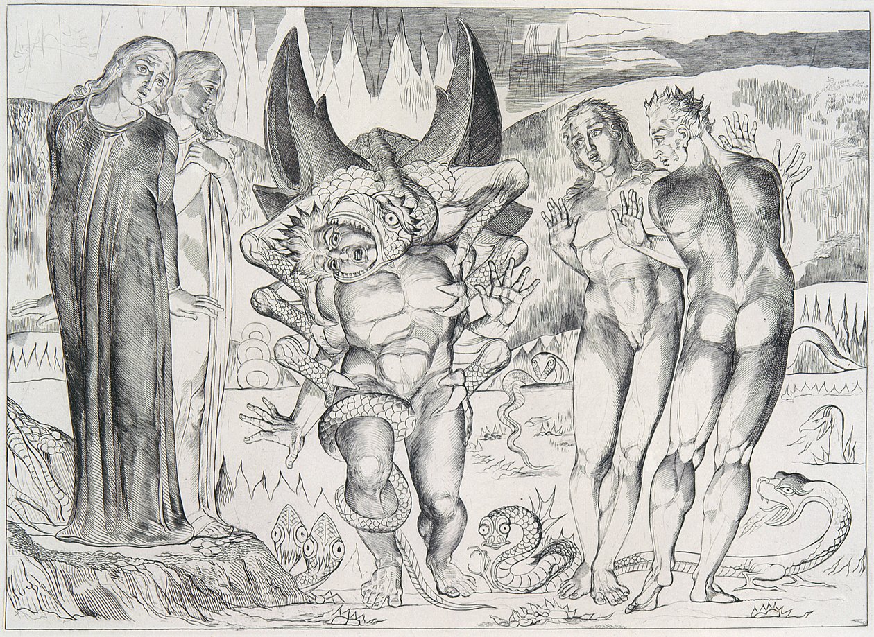 Blakes illustrasjoner av Dante av William Blake