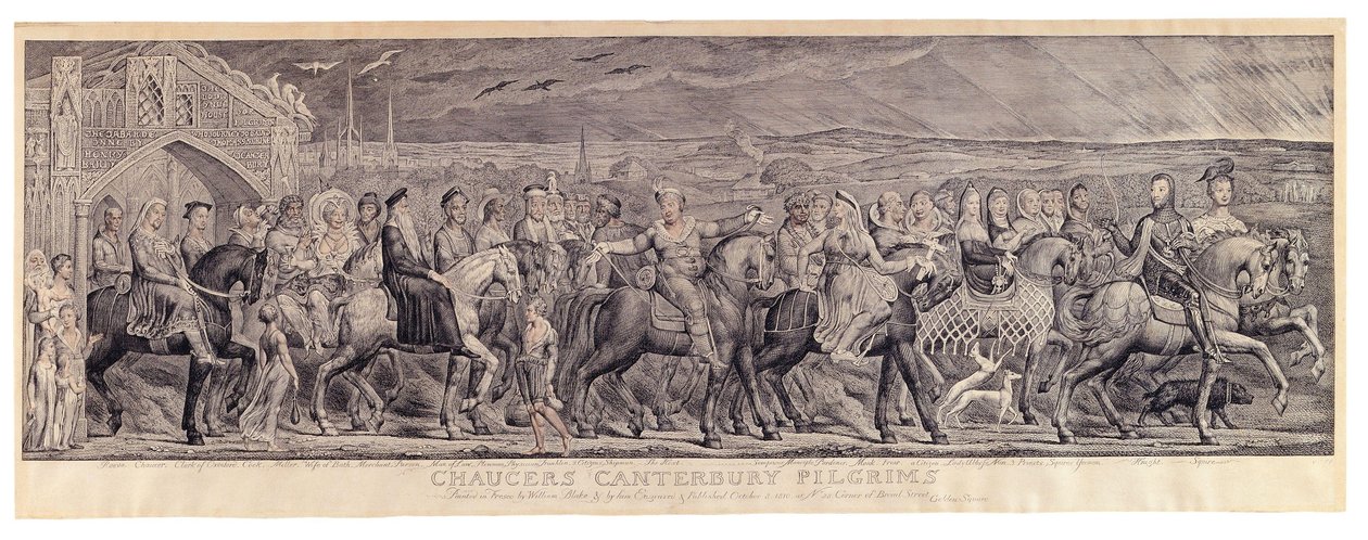 Chaucers Canterbury Pilgrims av William Blake