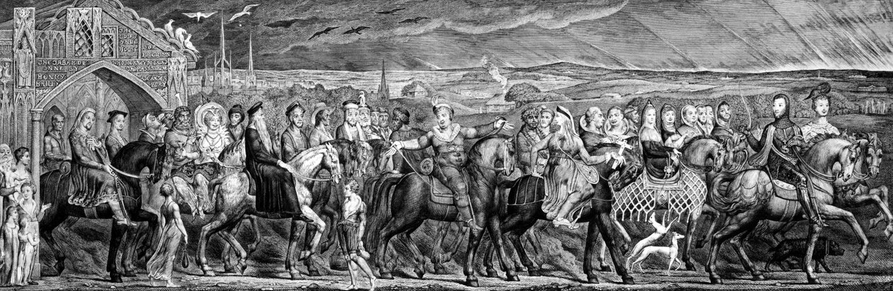 Chaucers Canterbury Pilgrims, 1810 av William Blake
