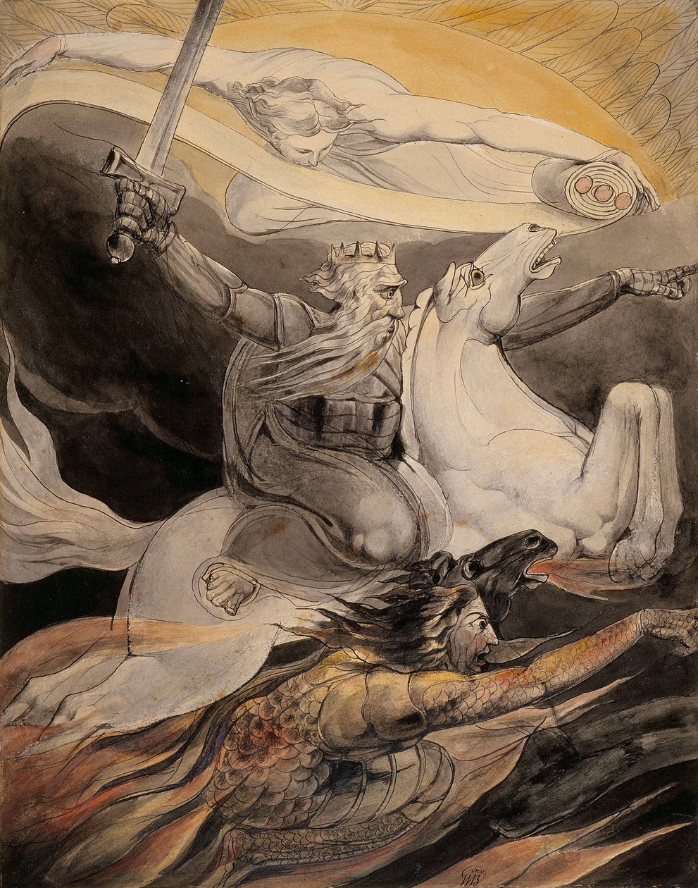 Død på en blek hest av William Blake