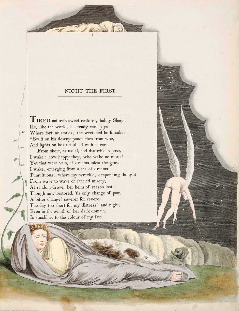 Edward Young Night Tanker av William Blake
