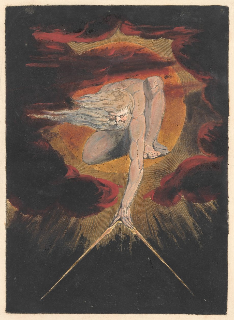Europa. En profeti, plate 1, forsiden av William Blake