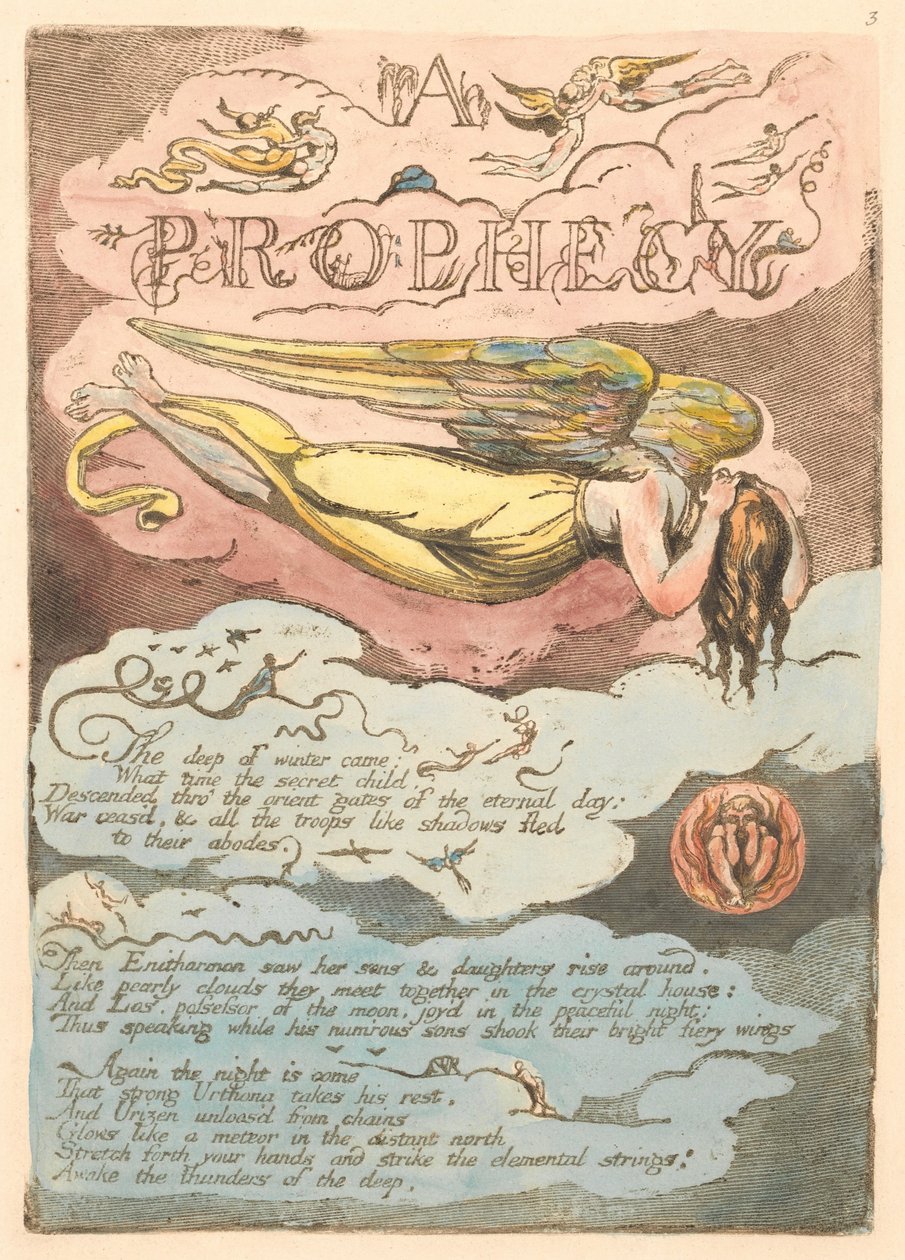 Europa. En profeti, plate 5, av William Blake
