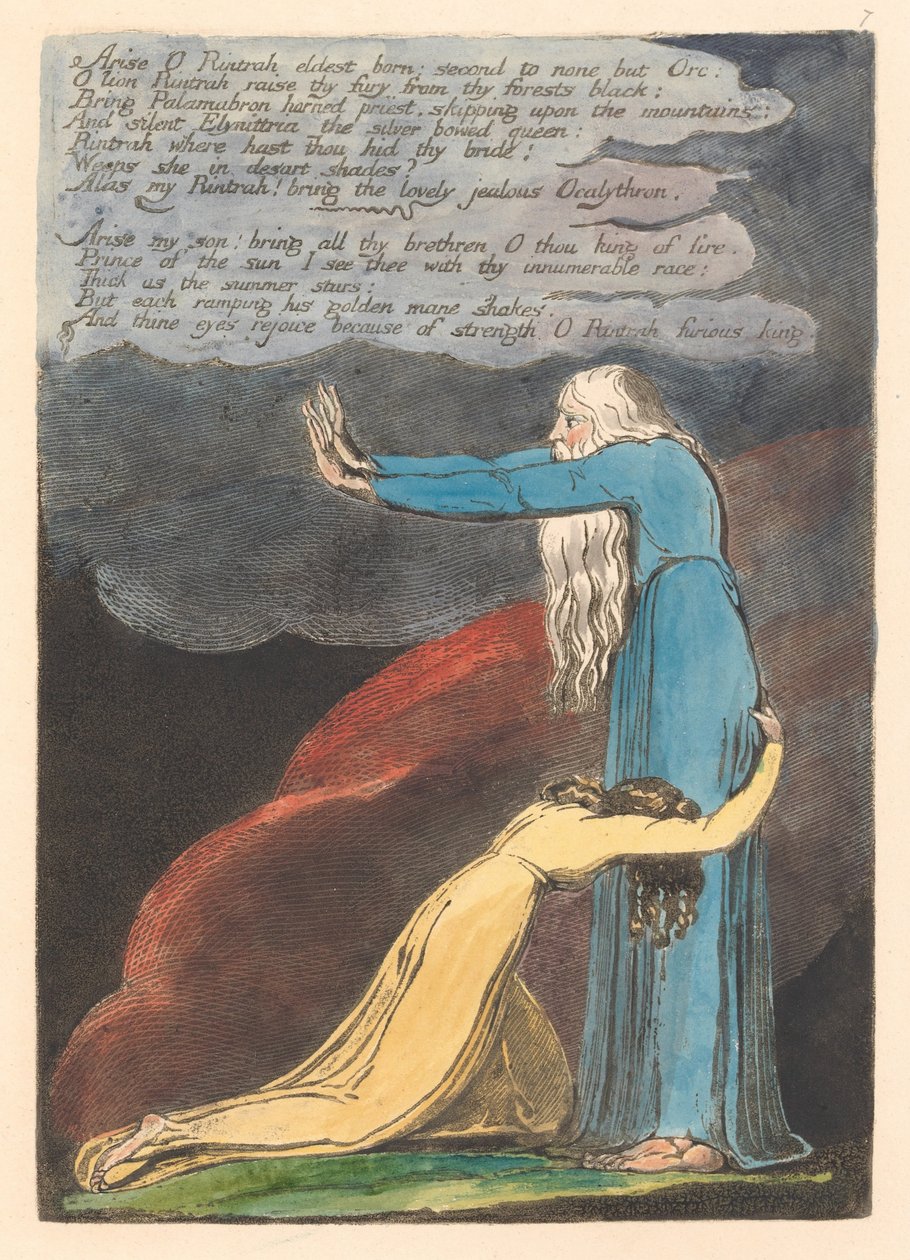 Europa. En profeti, plate 9, Arise O Rintrah. . . . (Bentley 11) av William Blake