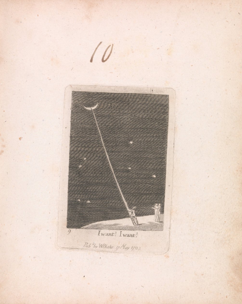 For barn. Paradisets porter, plate 11, jeg vil! Jeg ønsker! av William Blake
