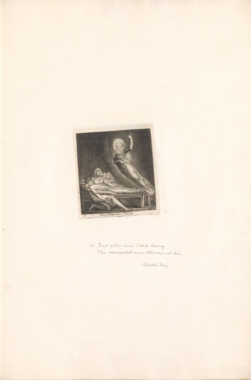 For kjønnene- The Gates of Paradise, Plate 15, Fear und hope are- Vision av William Blake