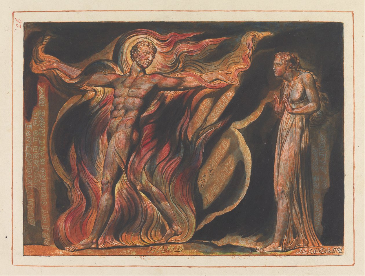 Jerusalem, plate 26, slike visjoner har .... av William Blake