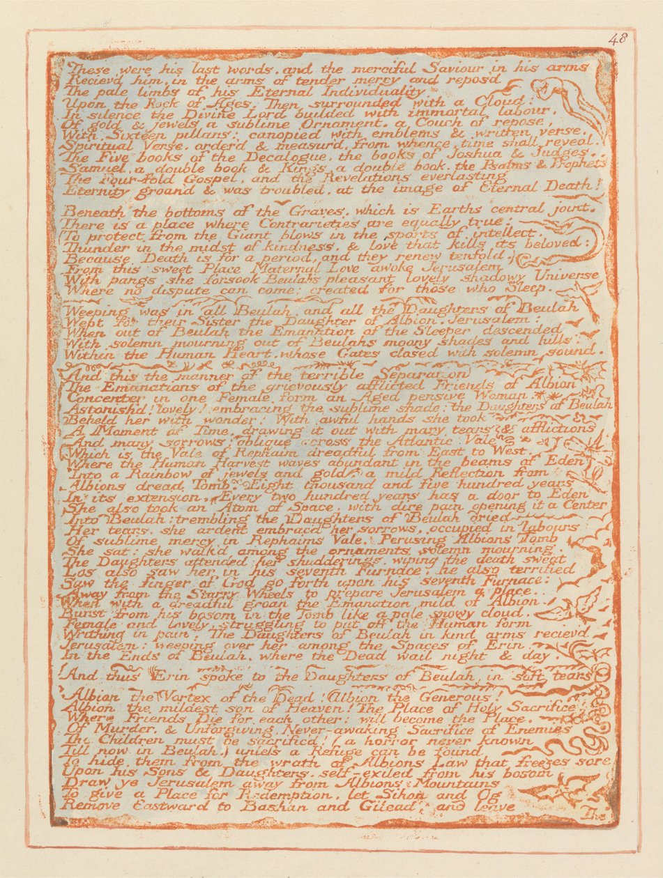 Jerusalem, plate 48, av William Blake