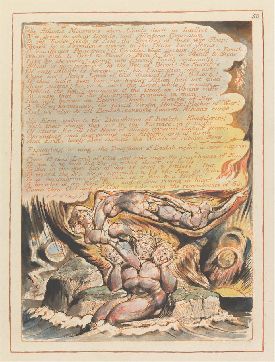 Jerusalem, plate 50, av William Blake