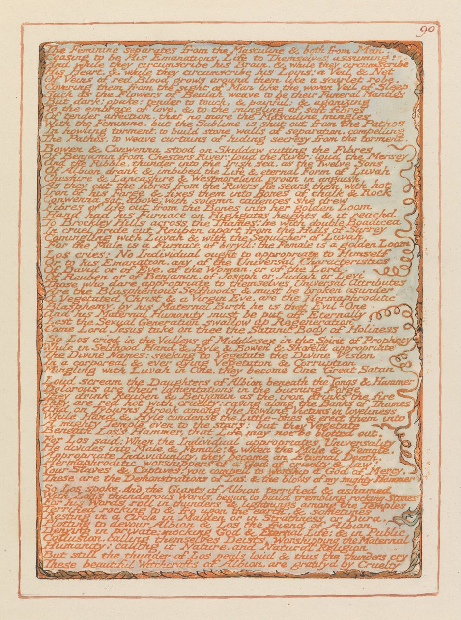 Jerusalem, plate 90, av William Blake
