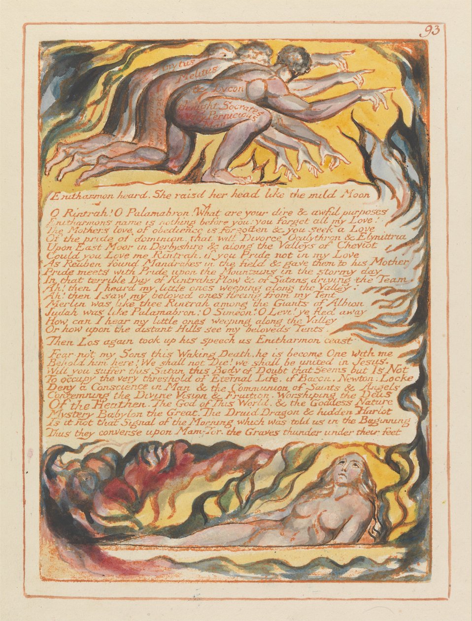 Jerusalem, plate 93, Enitharmon hørt .... av William Blake