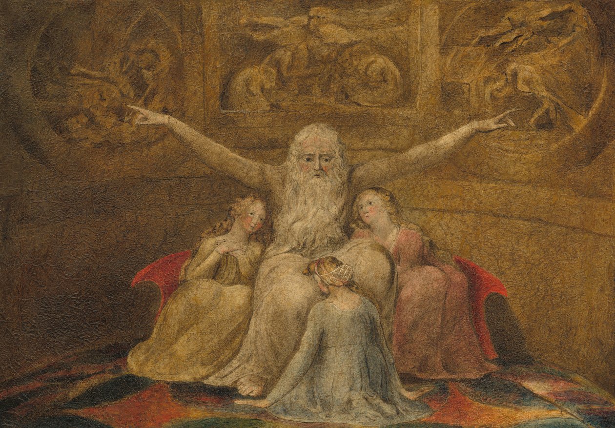 Job og hans døtre av William Blake