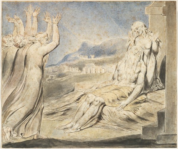 Jobs Evil Dreams av William Blake