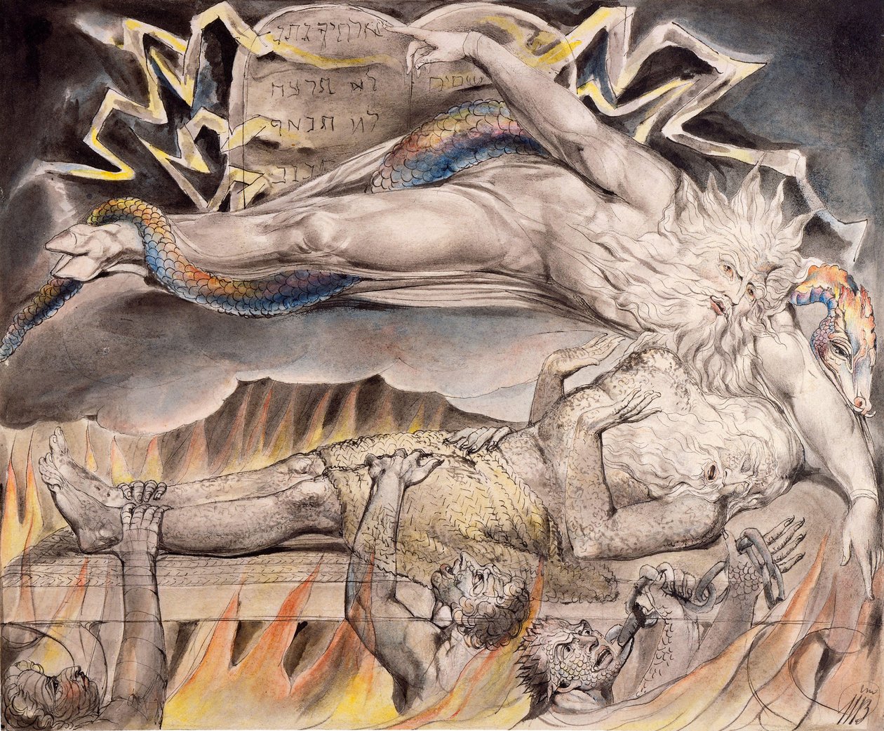 Jobs Evil Dreams av William Blake