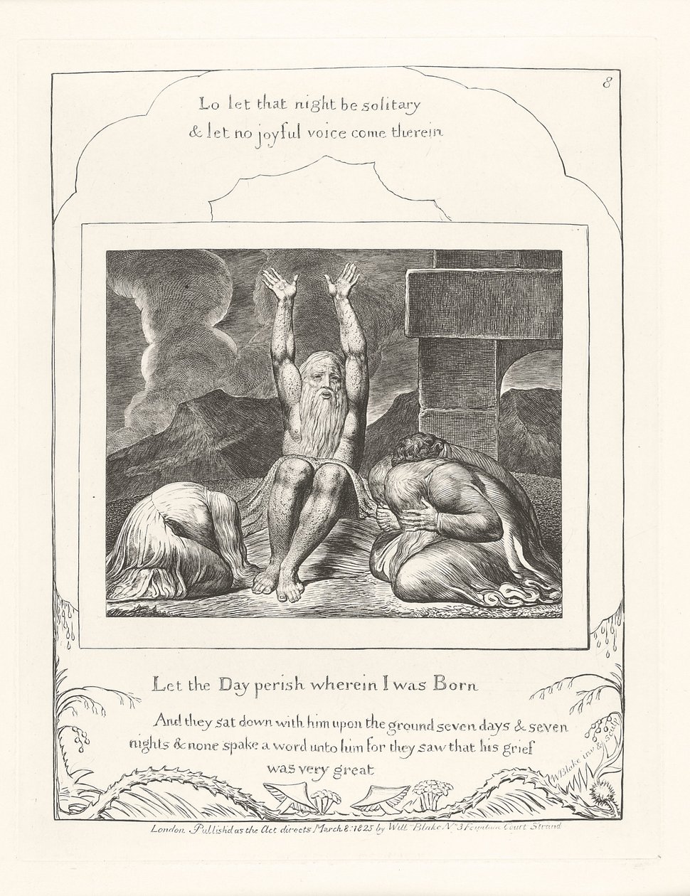 La dagen forgå der jeg ble født, 1825 av William Blake