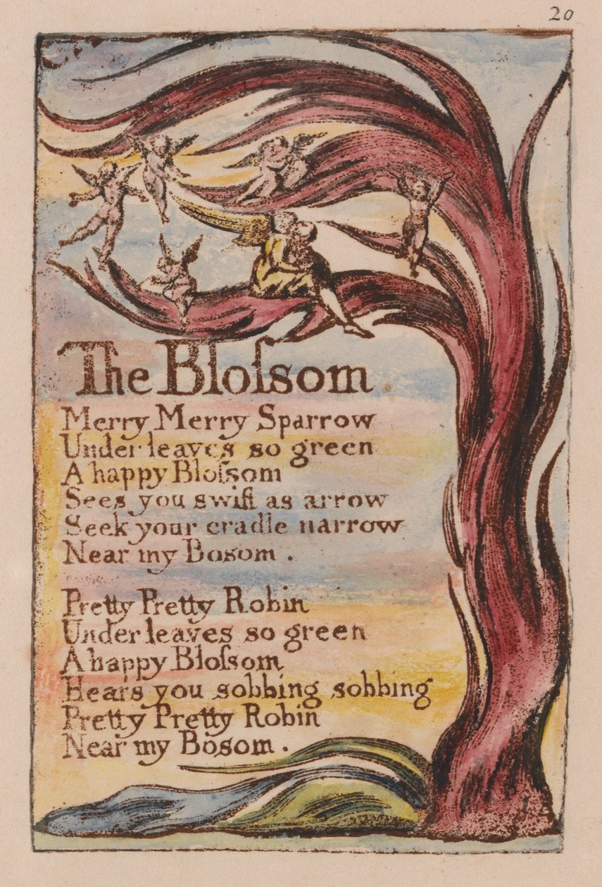 Sanger om uskyld og erfaring, plate 20, av William Blake