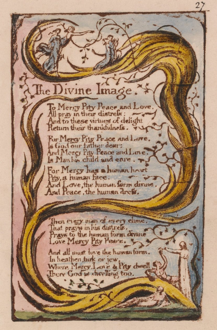 Songs of Innocence and of Experience, Plate 27, The Divine Image (Bentley 18) av William Blake