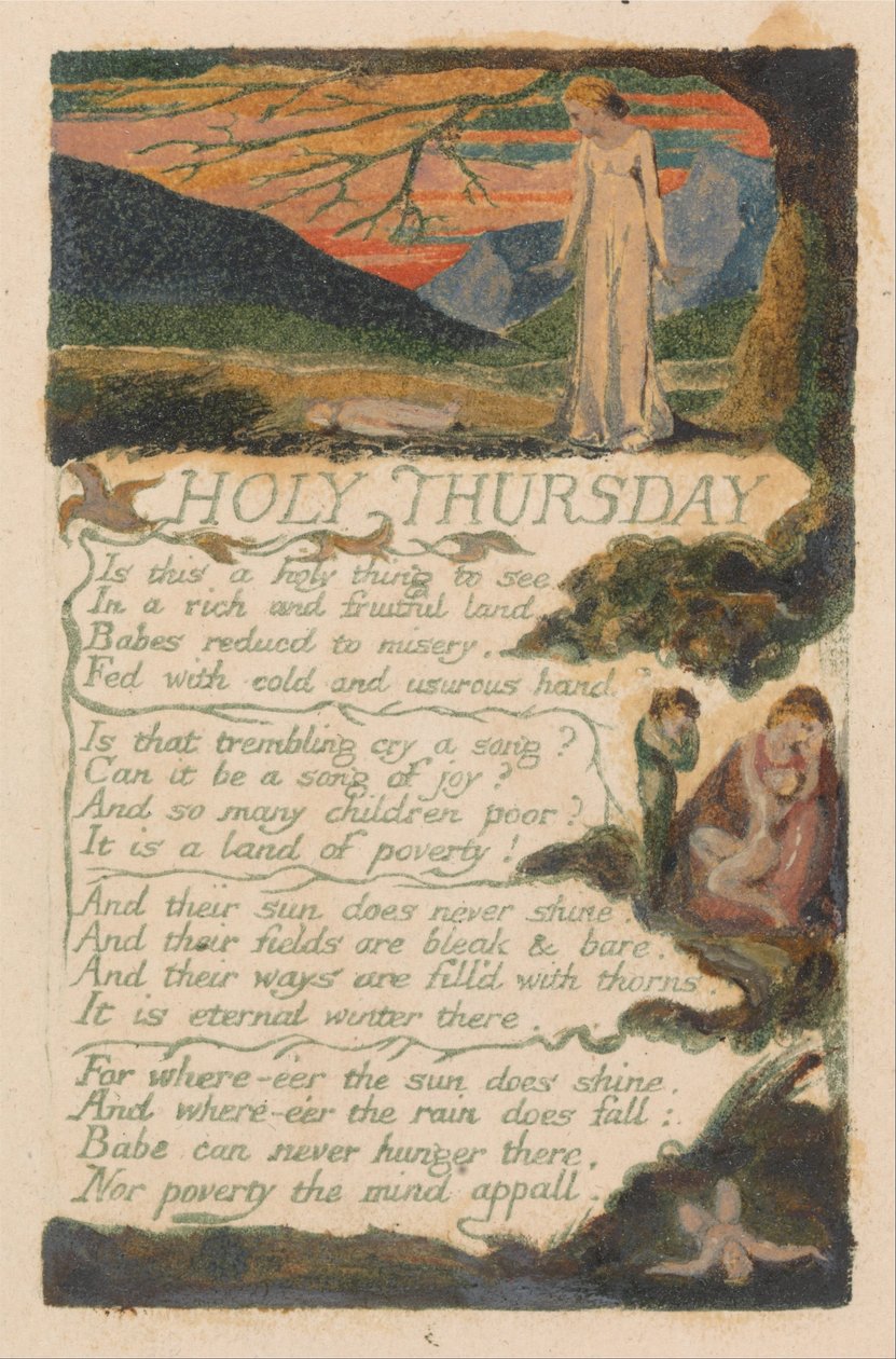 Songs of Innocence and of Experience, Plate 38, Holy Thursday (Bentley 33) av William Blake