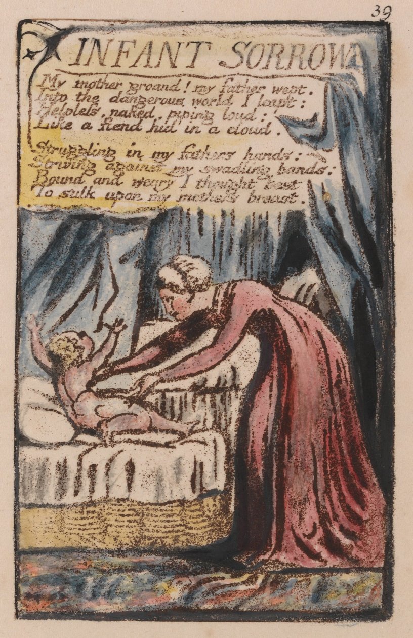 Songs of Innocence and of Experience, Plate 39, Infant Sorrow (Bentley 48) av William Blake