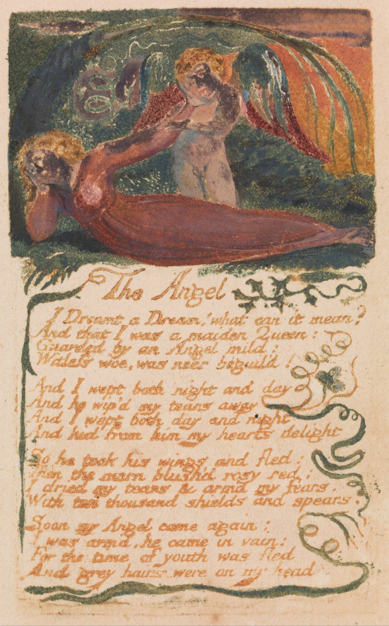 Songs of Innocence and of Experience, Plate 40, The Angel (Bentley 41) av William Blake