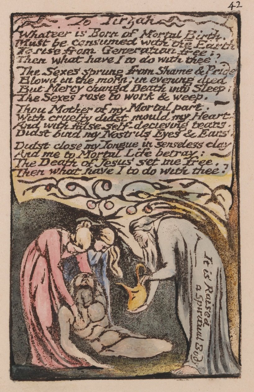 Songs of Innocence and of Experience, plate 42, av William Blake