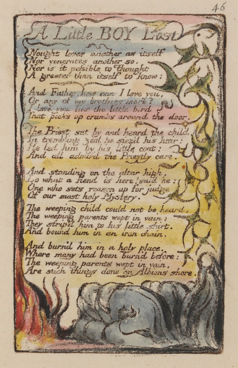 Songs of Innocence and of Experience, plate 46, av William Blake
