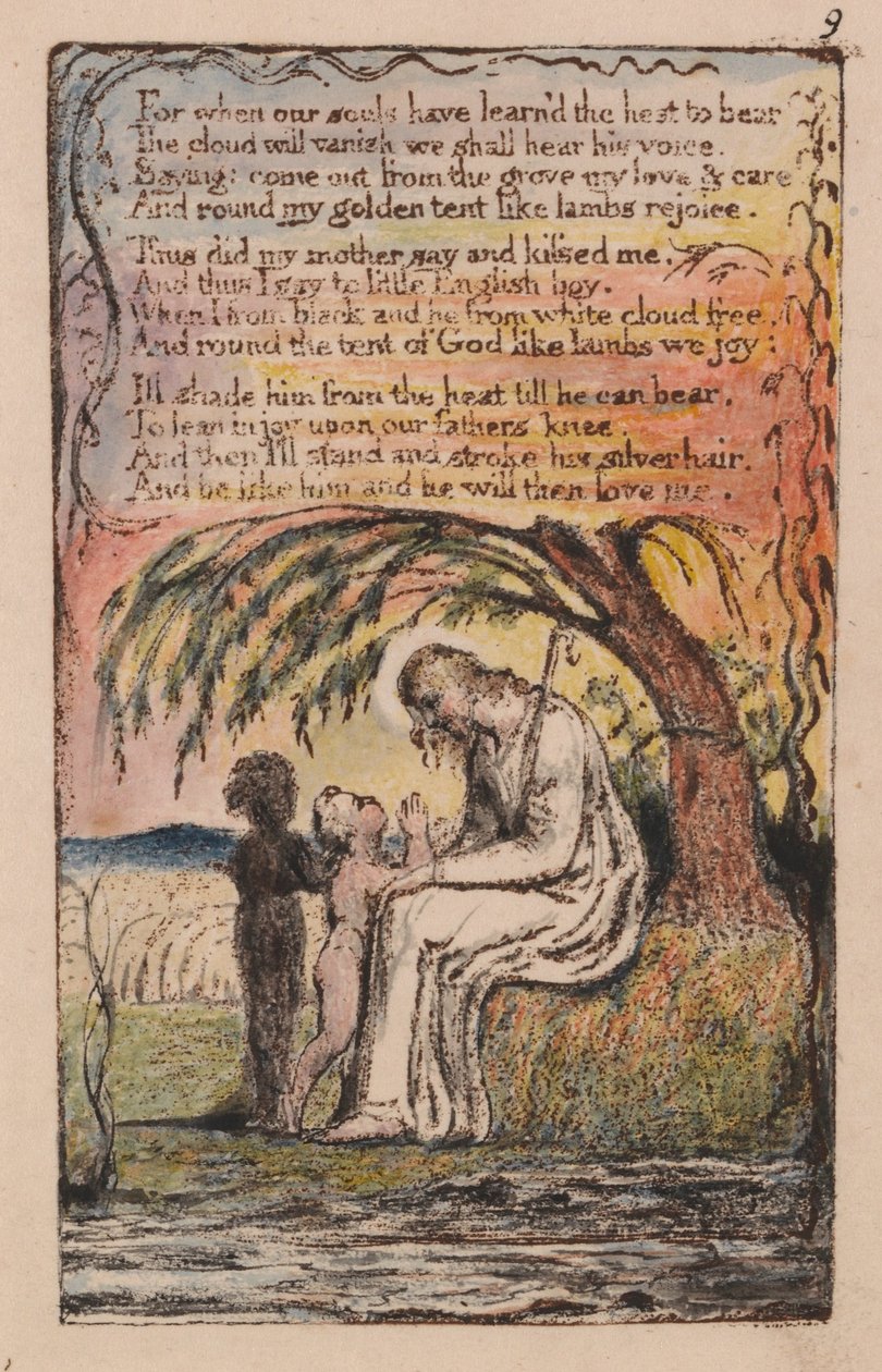 Sanger om uskyld og erfaring, plate 9, av William Blake