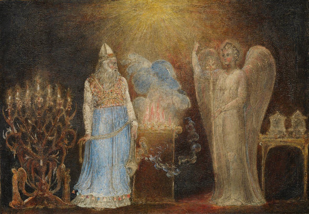 Engelen som vises for Zacharias, 1799–1800 av William Blake