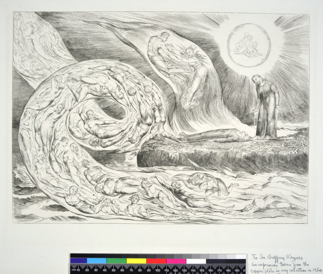 The Circle of the Lustful: Paolo og Francesca Inferno V, illustrasjon til 