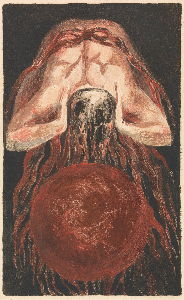 Den første boken til Urizen, plate 16 (Bentley 17) av William Blake