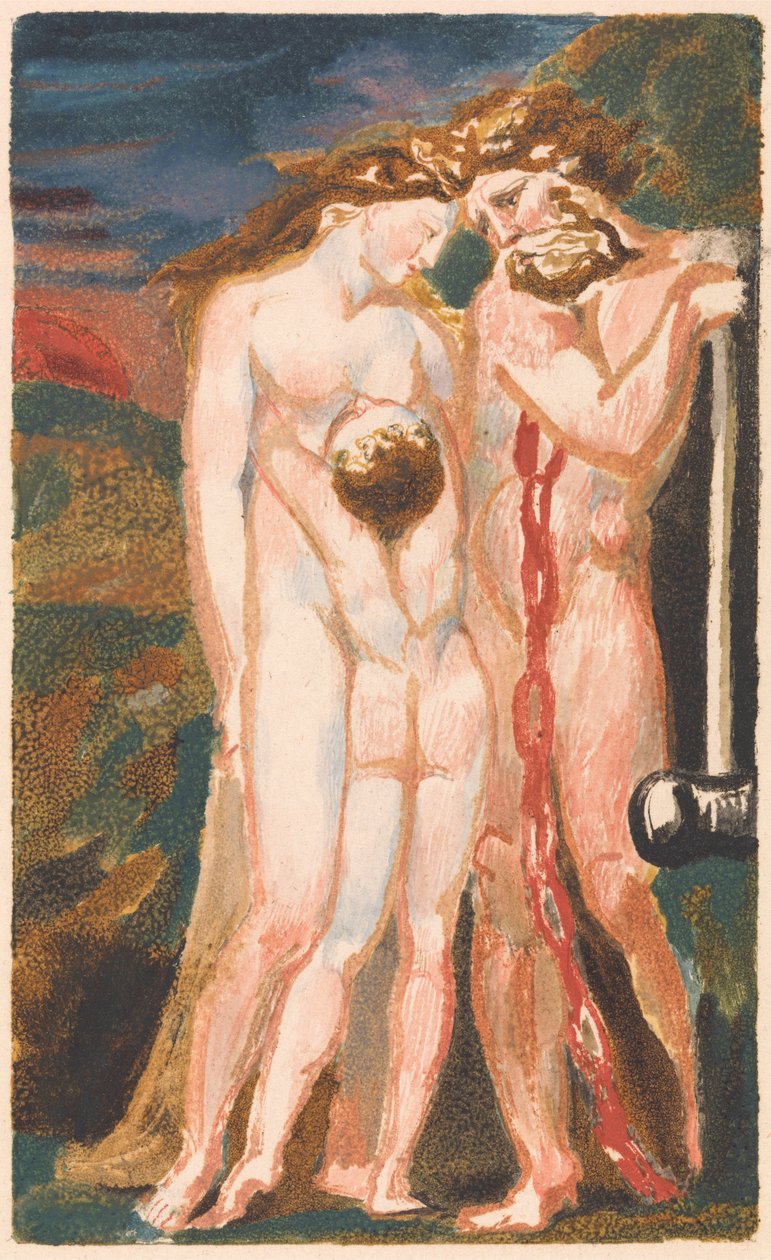 Den første boken til Urizen, plate 18 (Bentley 21) av William Blake