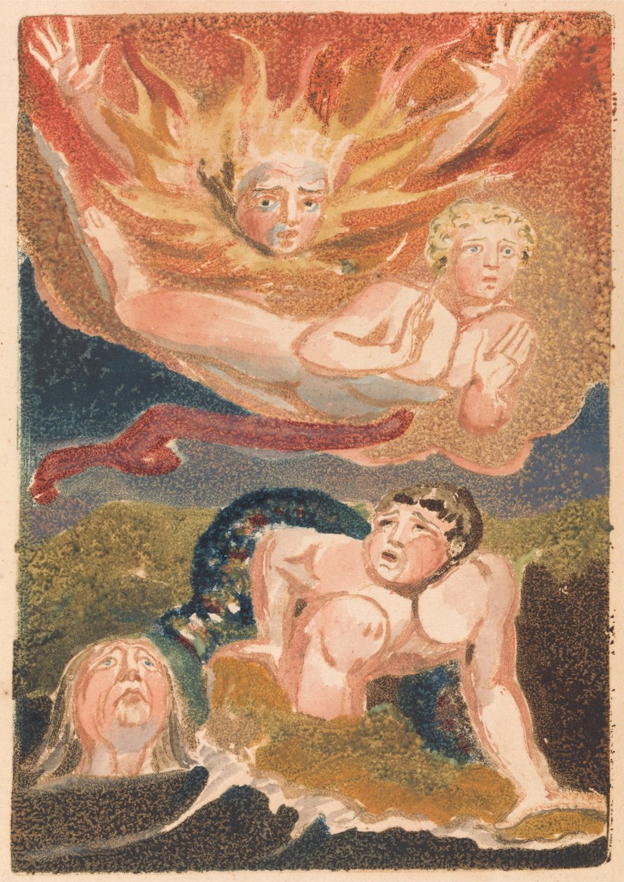 Den første boken til Urizen, plate 22 (Bentley 24) av William Blake